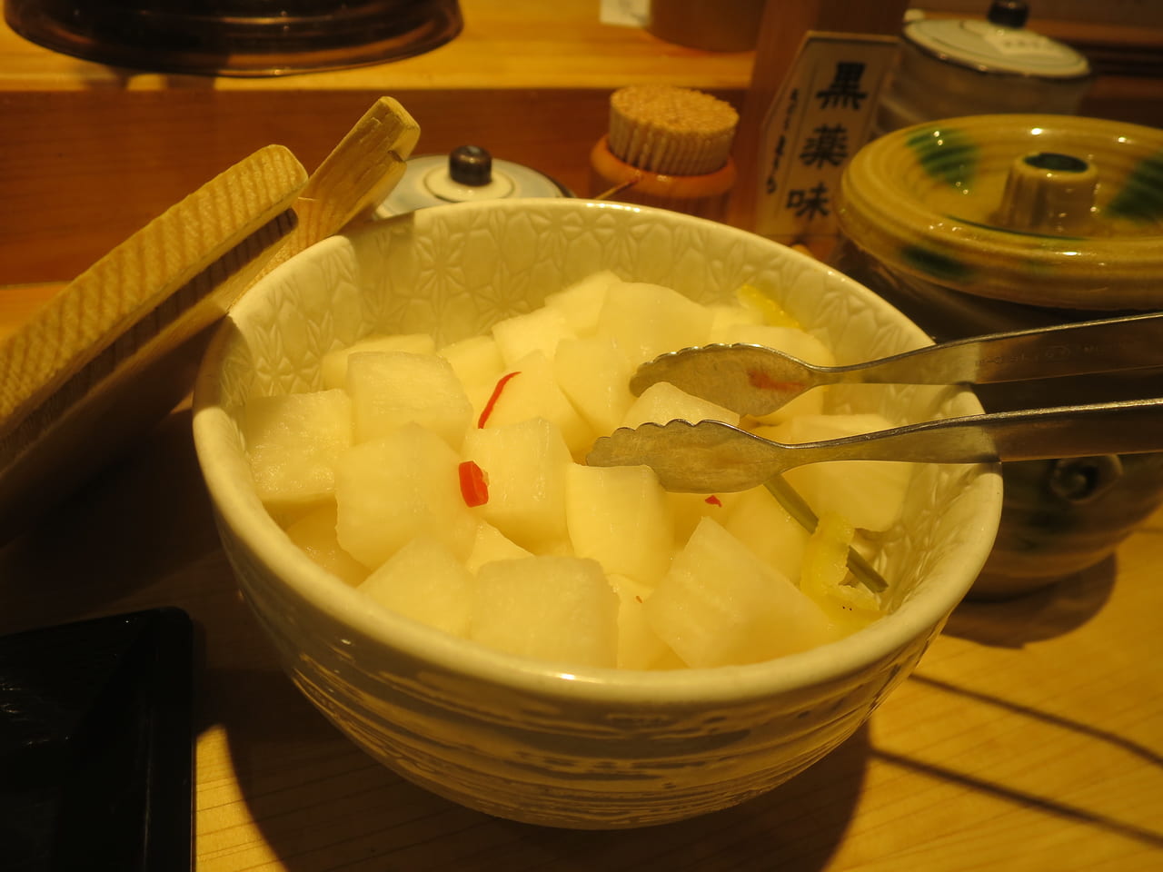 天ぷら定食まきのの漬物