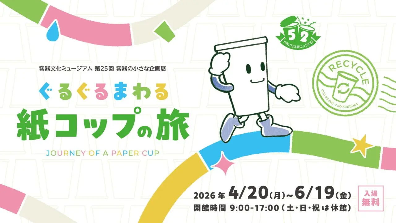 ぐるぐるまわる 紙コップの旅